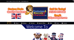 Desktop Screenshot of costumesandmascots.com